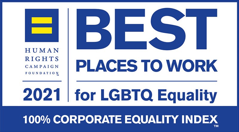 Human Rights Campaign Corporate Equality Index Best Place To Work badge